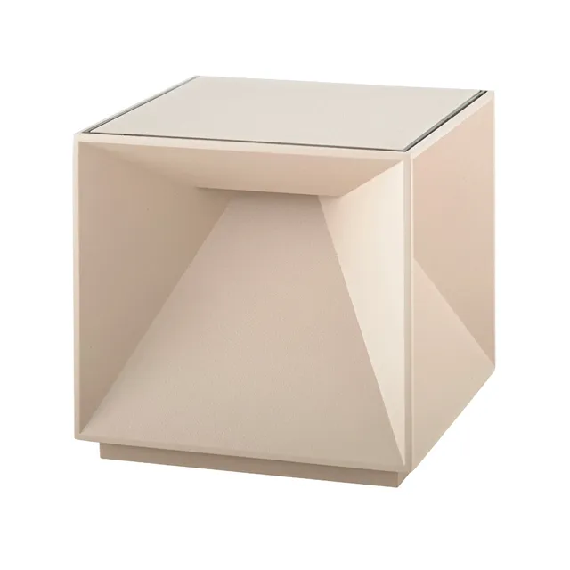 Red Deco Cubox Mini Sand mini lampe de table sans fil beige H8cm