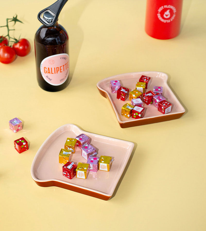 L'avant gardiste set 2 assiettes toast brunch