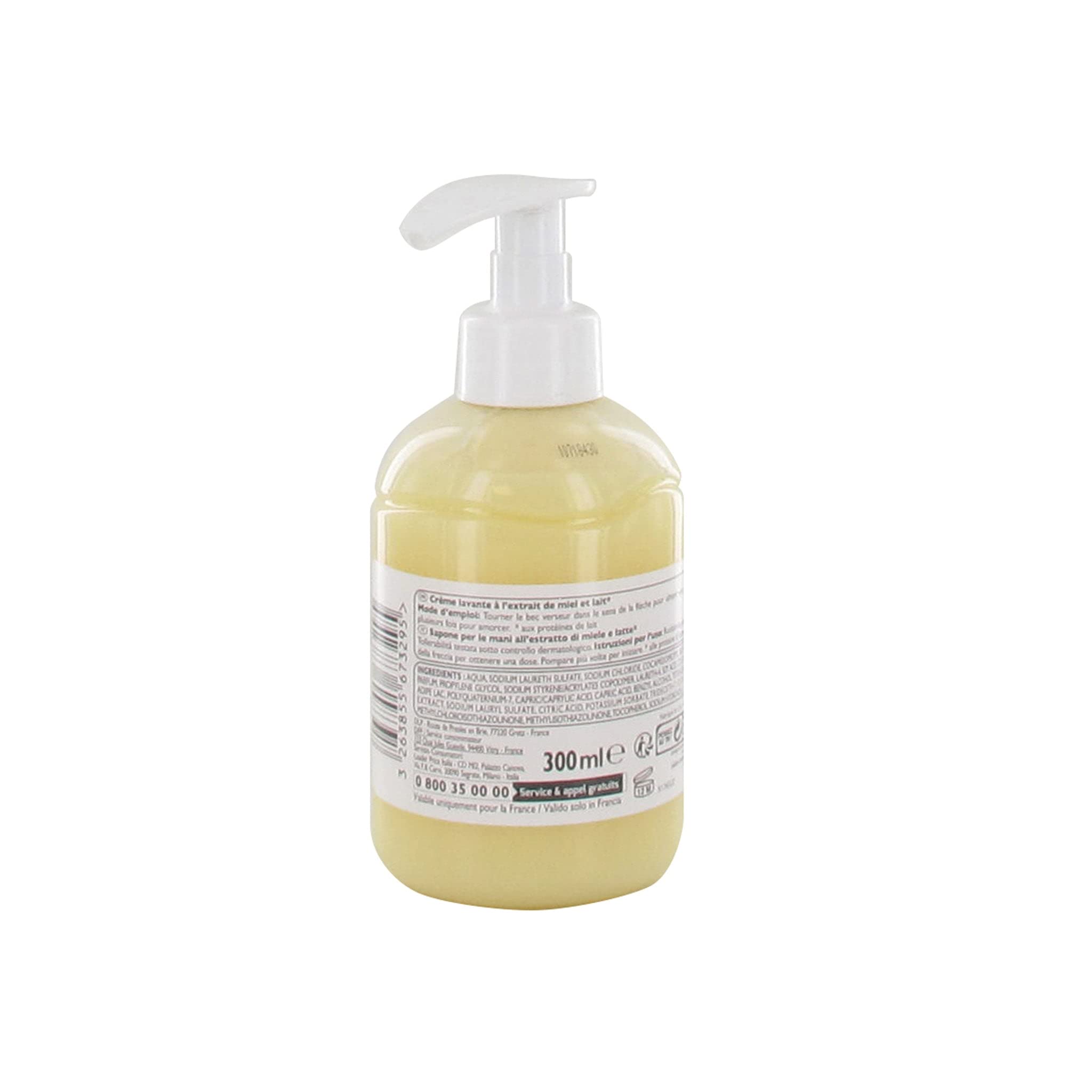 Leader Price Sooa crème lavante miel et lait 300ml peau douce