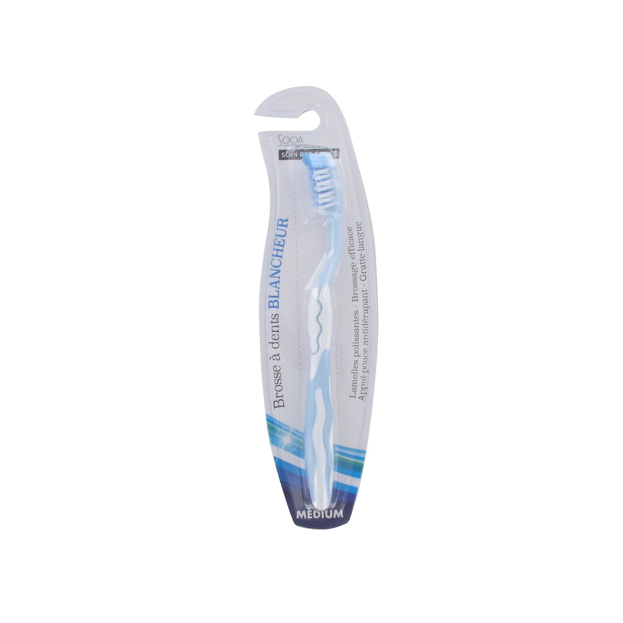 Leader Price SOOA brosse à dents blancheur medium