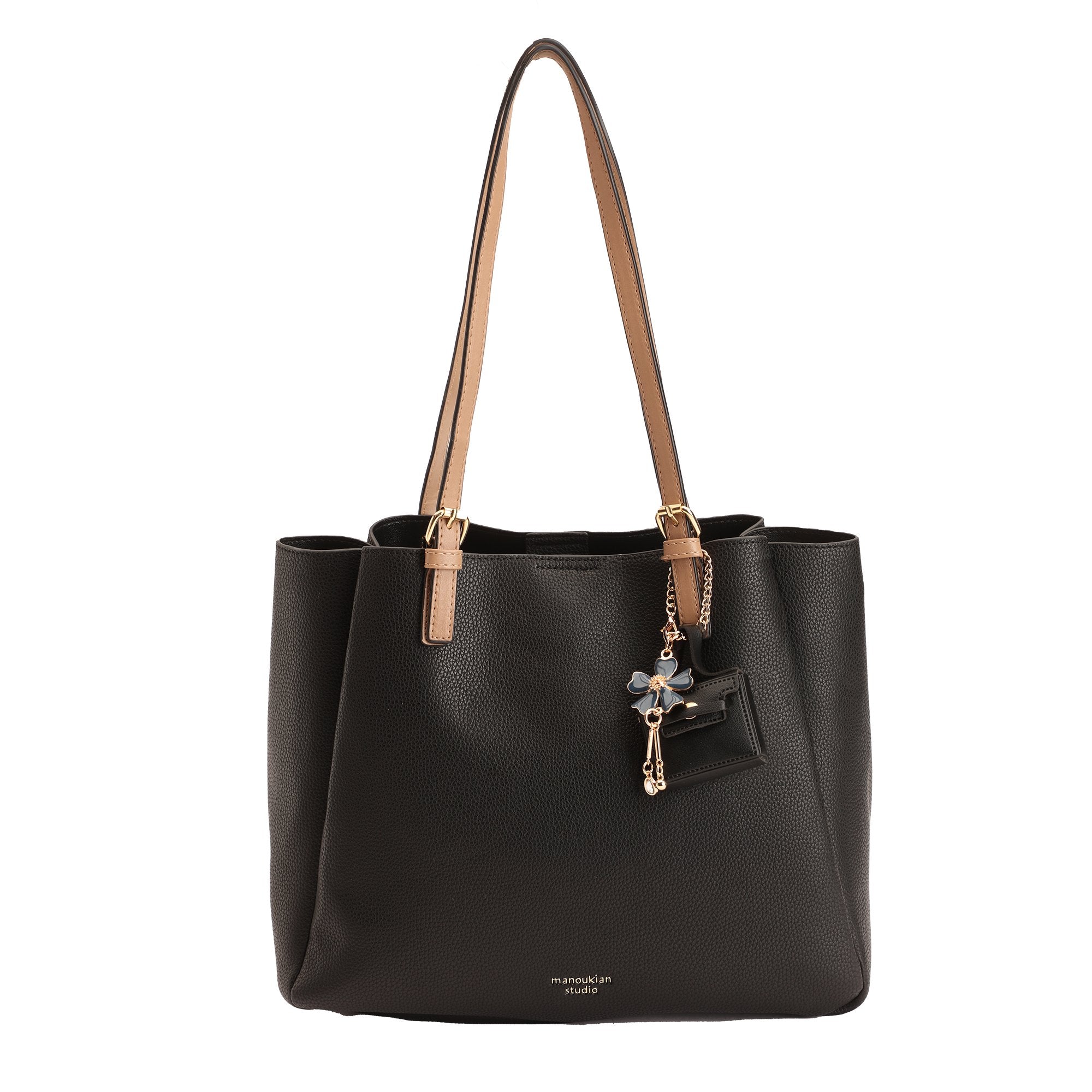 Stokomani Sac fourre-tout noir femme