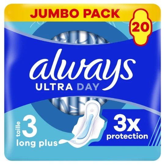 Always Ultra Day Long Plus T3 serviettes 20 unités