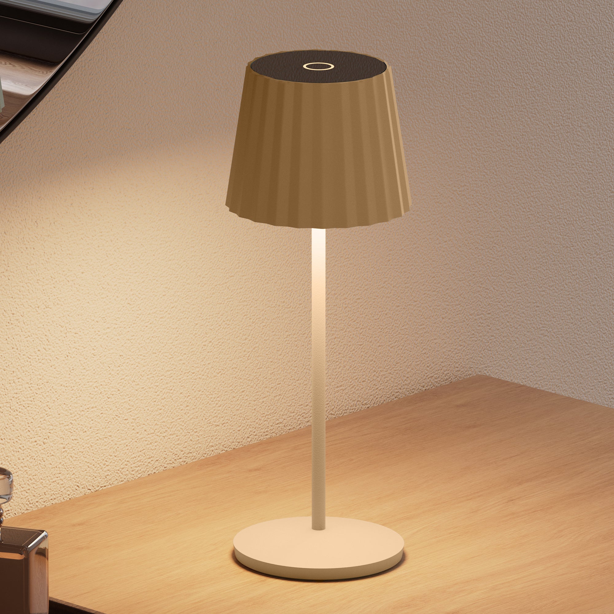 Red Deco Abby Cream lampe sans fil beige crème 29 cm dimmable