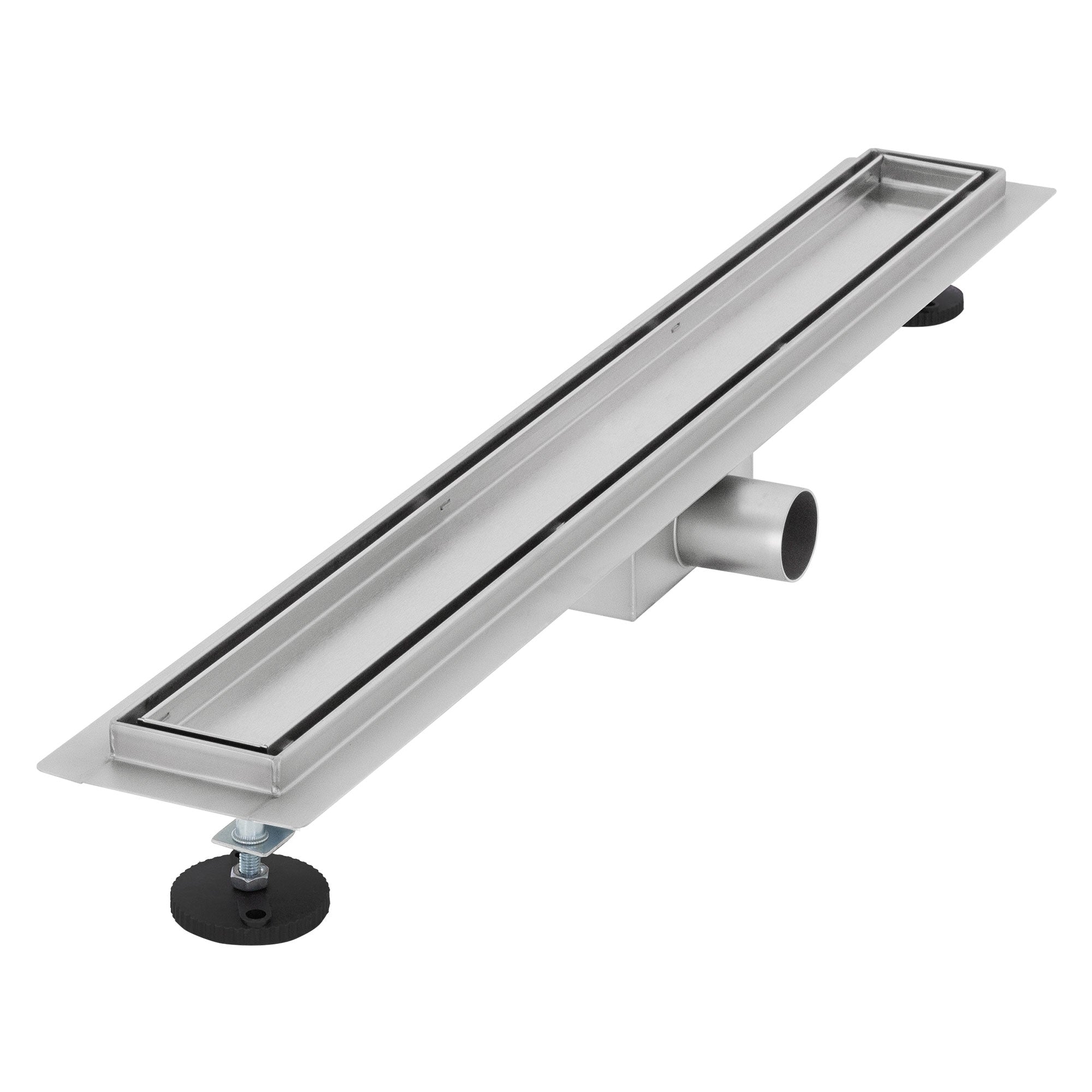 ECD Sanitär LuxeBath caniveau douche inox 70 cm argent