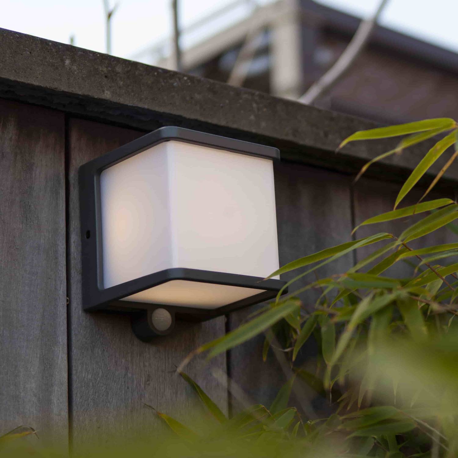 Red Deco Doblo Solar applique solaire H11 cm gris détecteur