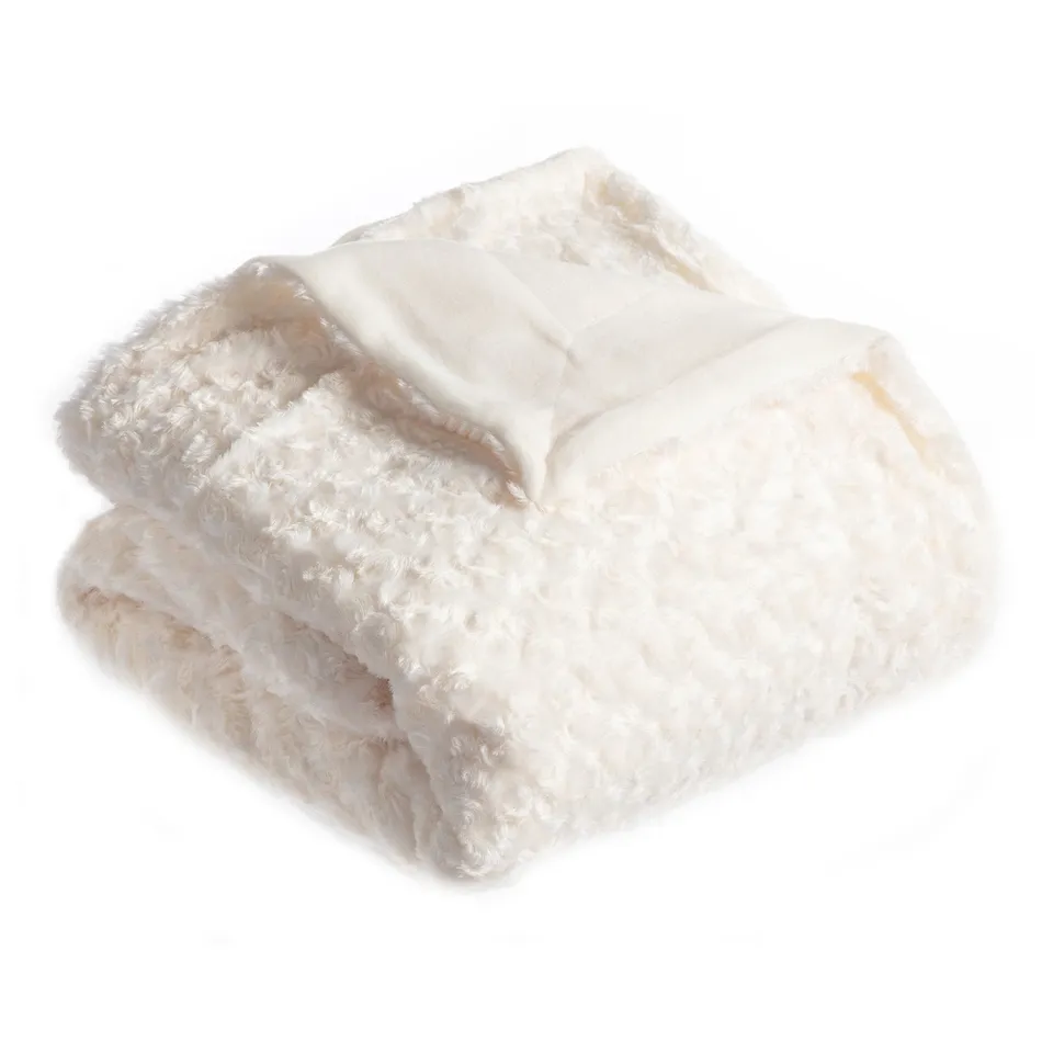Stokomani Maison Couvre-lit boutons de rose gris linge