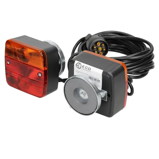 ECD KFZ feux remorque halogène magnétique 12V 7 broches