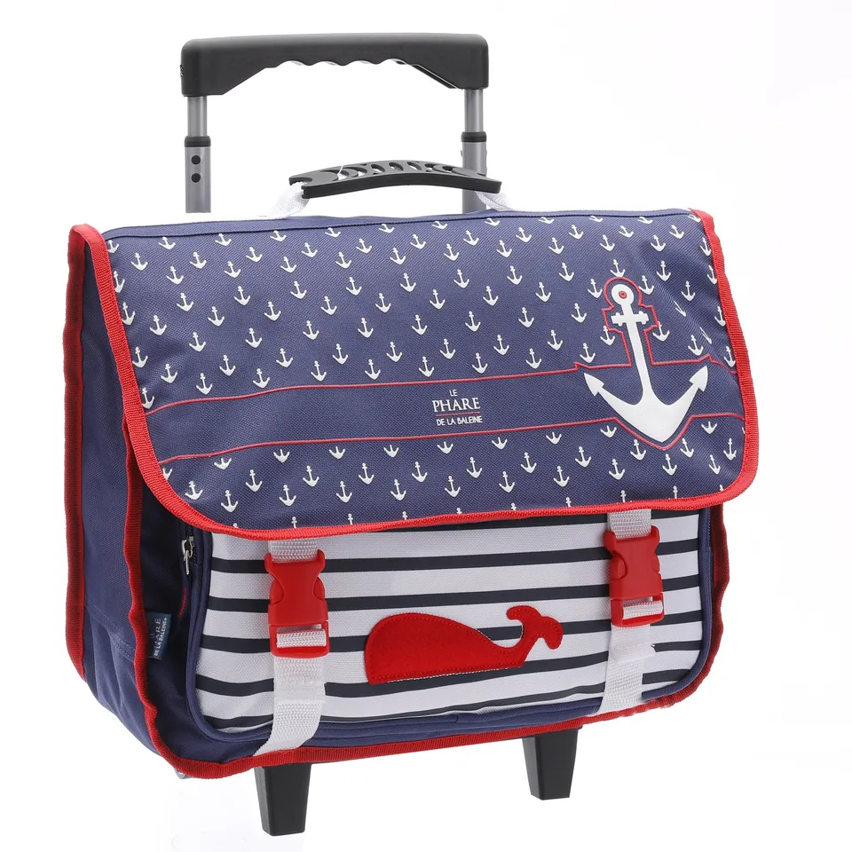 Stokomani cartable trolley 4-6 ans bleu encres