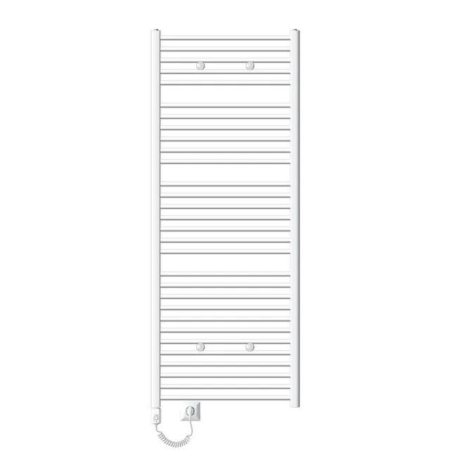 ECD Germany LuxeBath sèche-serviettes 900W 75x180 blanc courbé