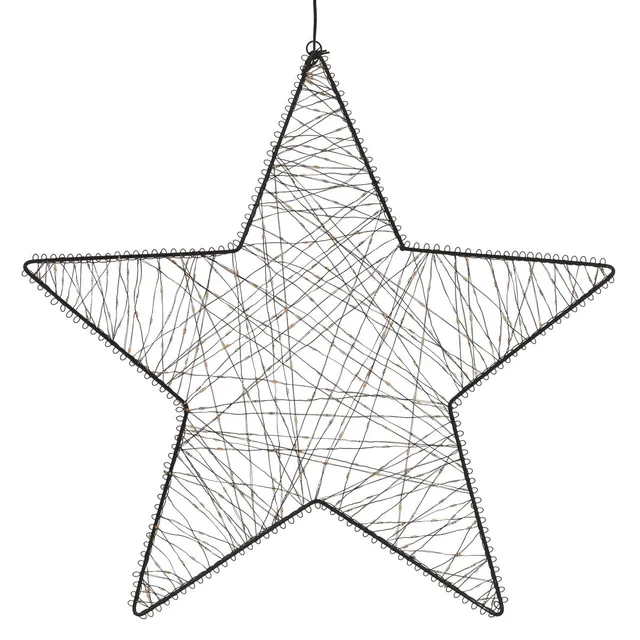 ECD Germany Haus & Wohnen Étoile de Noël LED 56 cm blanc chaud 500 LED