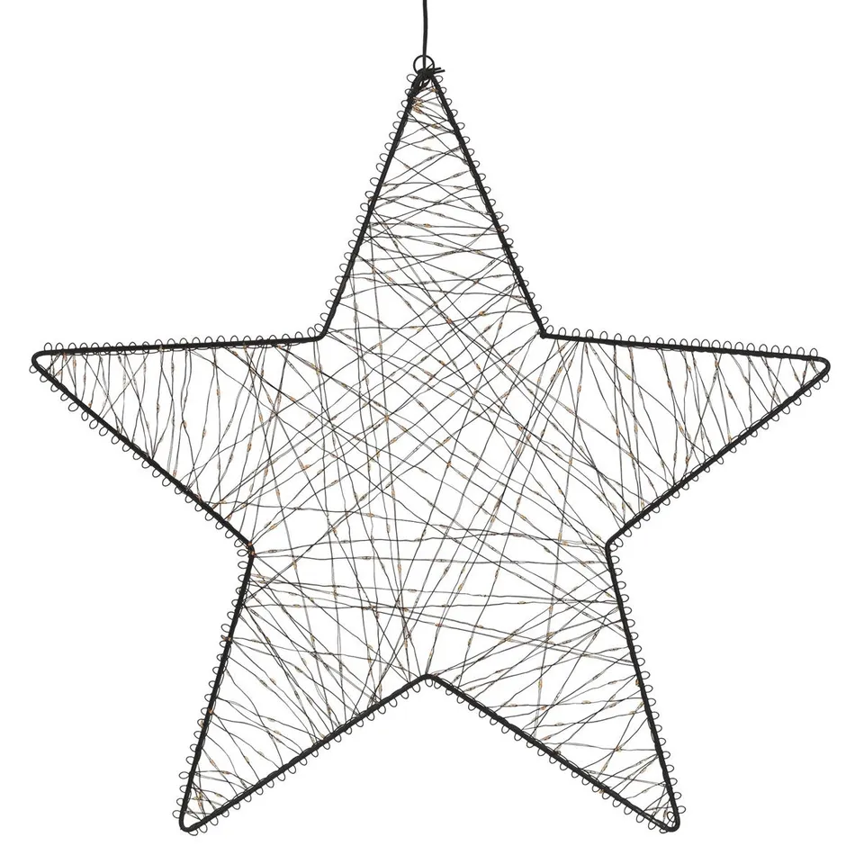 ECD Germany Haus & Wohnen Étoile de Noël LED 56 cm blanc chaud 500 LED