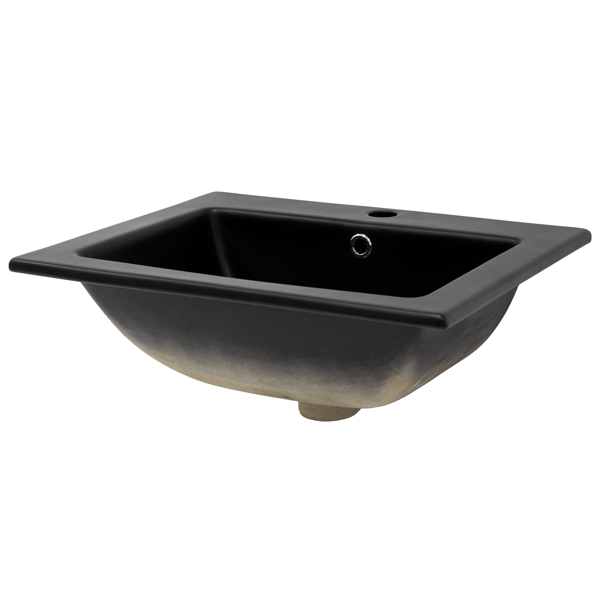 LuxeBath lavabo rectangulaire blanc céramique 525x450x210 mm
