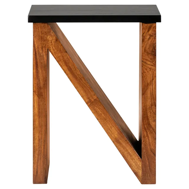ECD Germany Neuss N table d'appoint bois marron 45x30x60
