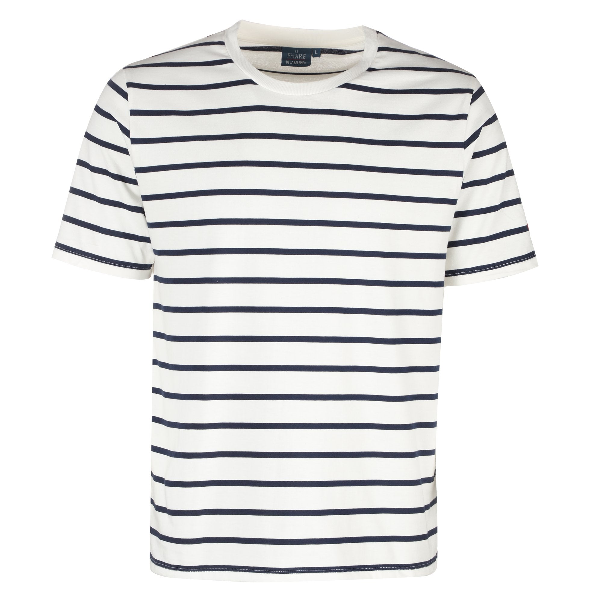 Stokomani Mode T-shirt marinière blanc homme taille L