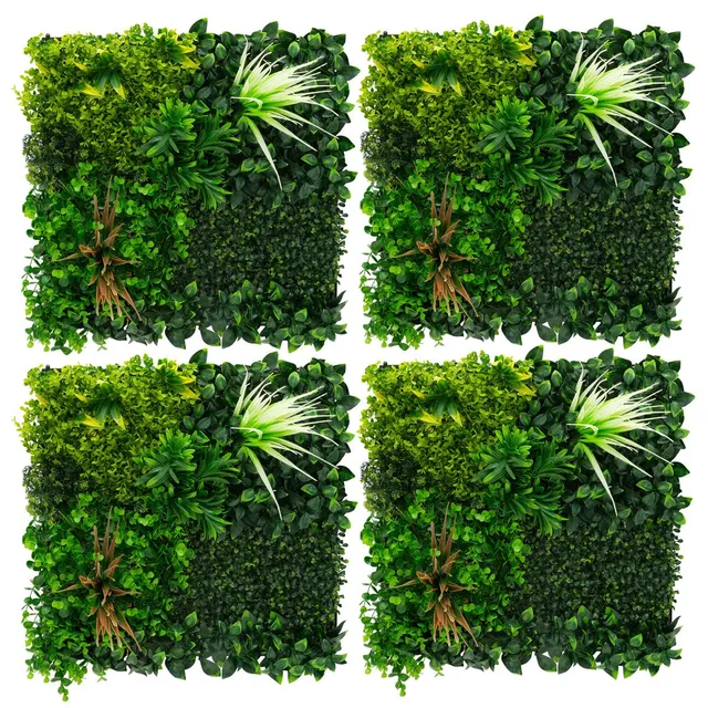 ECD Germany Sunburst mur végétal vert 50x50 cm lot 4