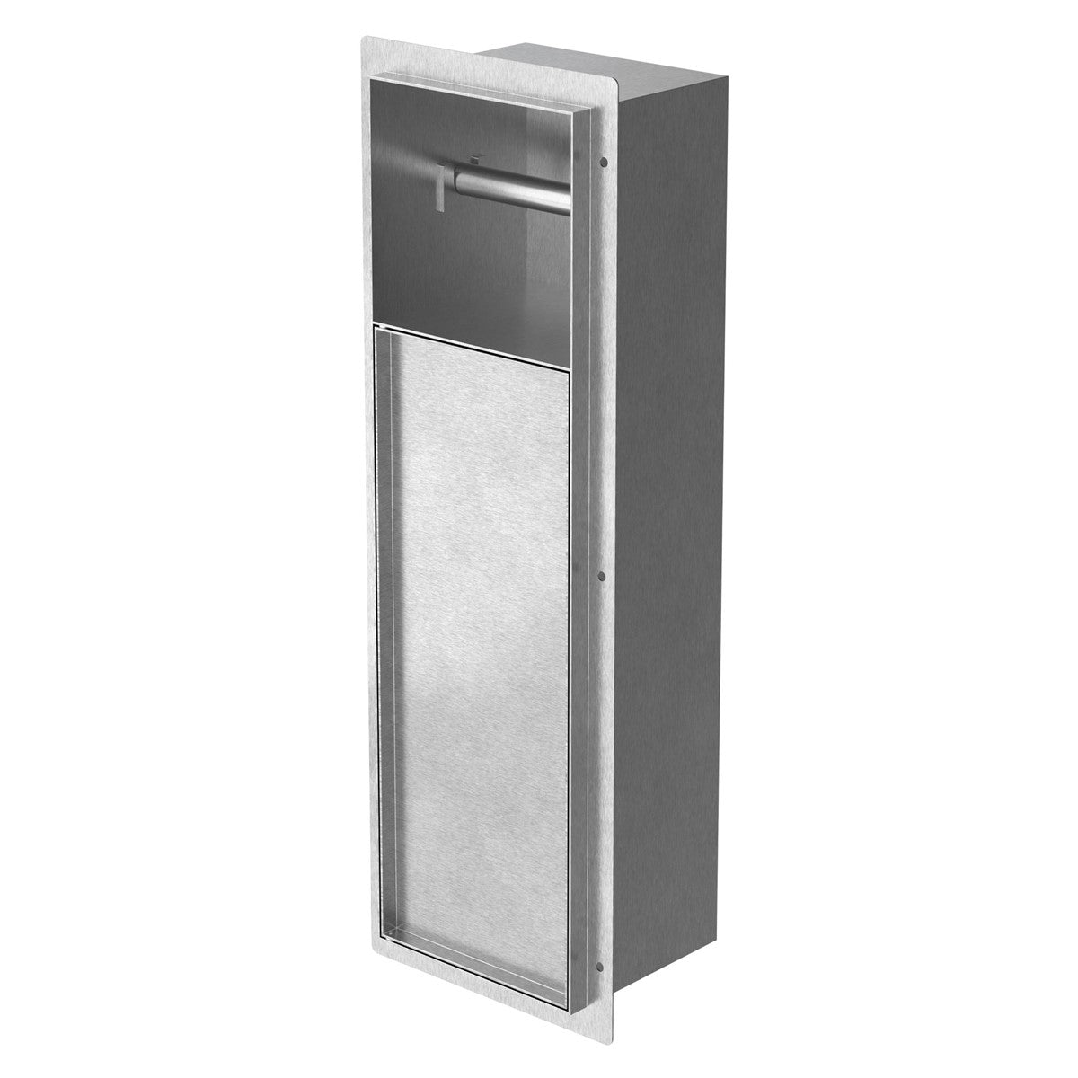 LuxeBath module WC encastré inox carrelable 60x20 cm noir