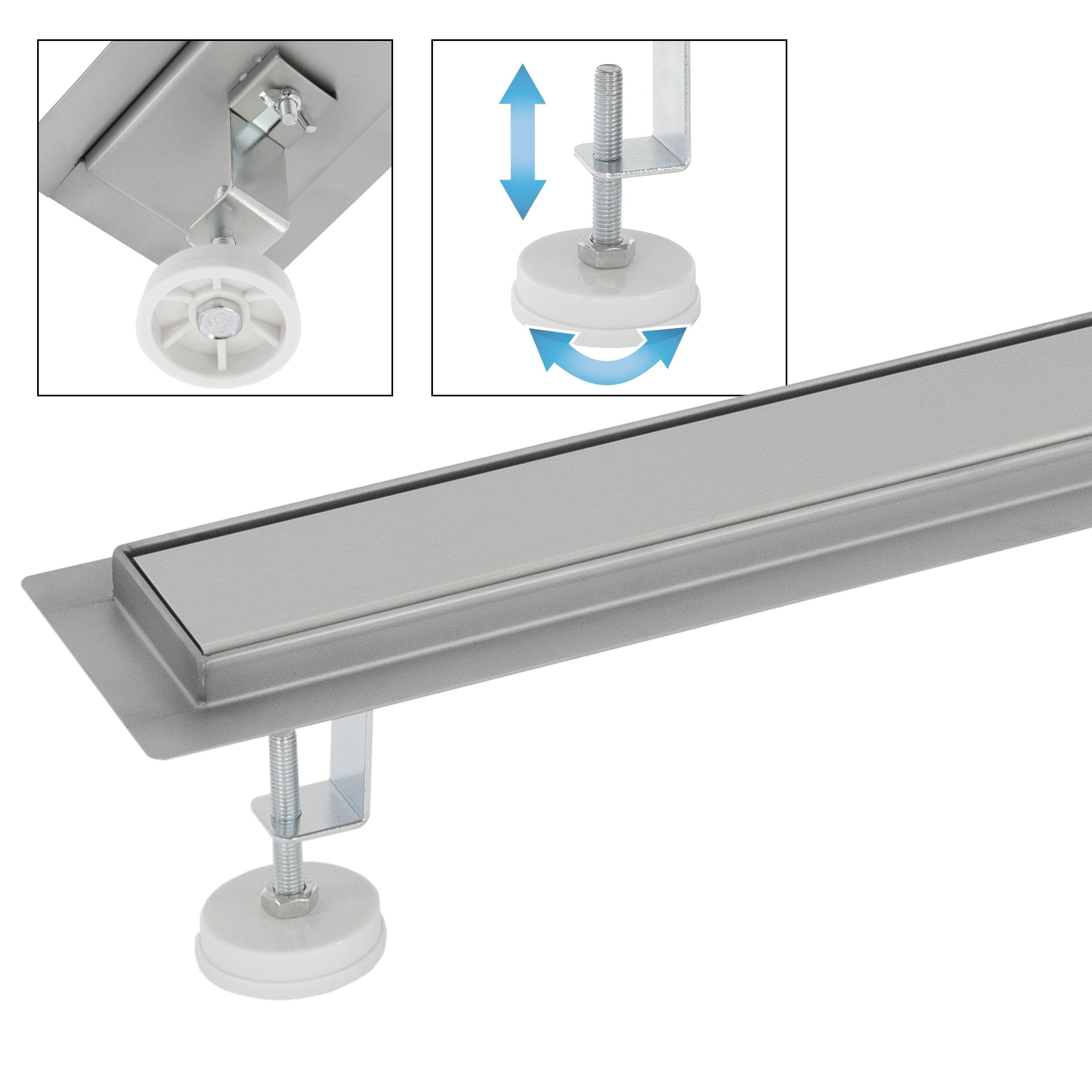 ECD Germany Sanitär ML-Design caniveau douche 100cm inox