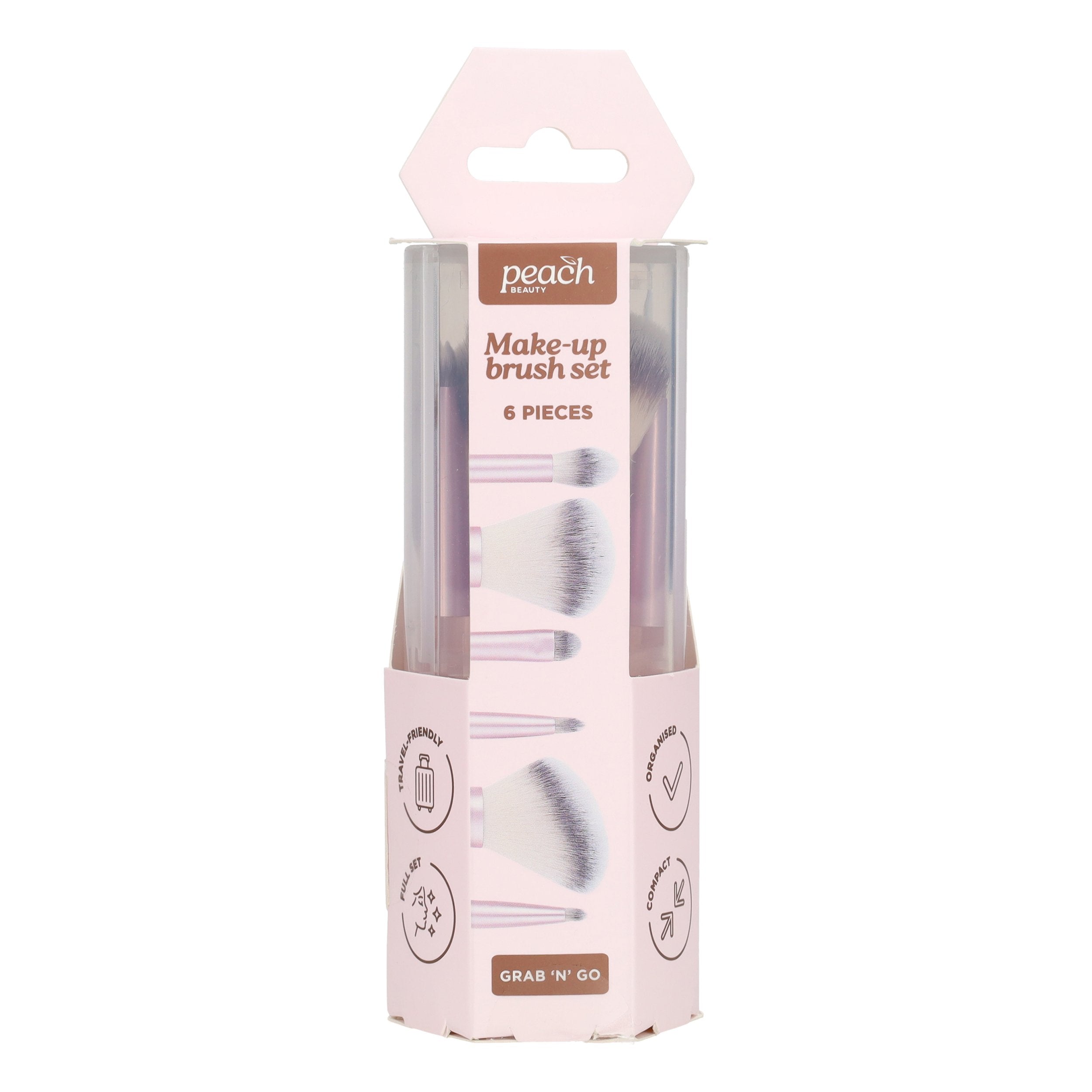 Stokomani Beauté Coffret 6 Pinceaux Maquillage Voyage Doux