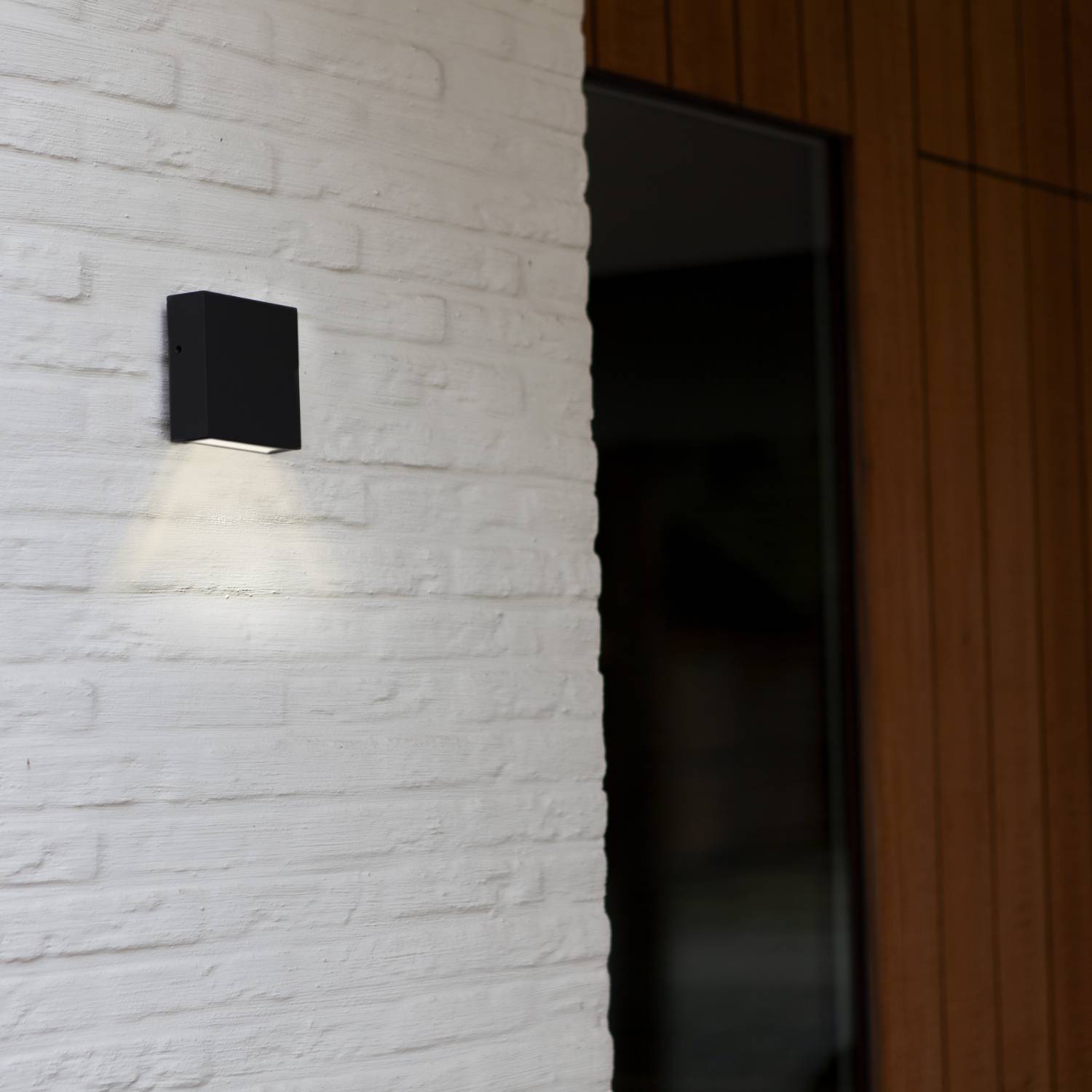 Red Deco Gemini XF Black applique murale LED blanc chaud IP54