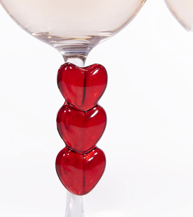 L'avant gardiste Vaisselle & Table Fun coffret 2 verres à vin Love