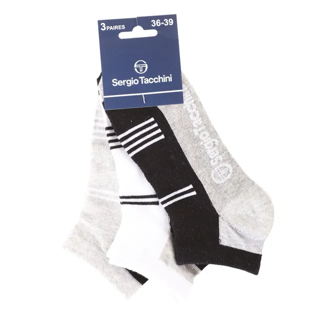 Sergio Tacchini Lot 3 Paires Chaussettes courtes enfant