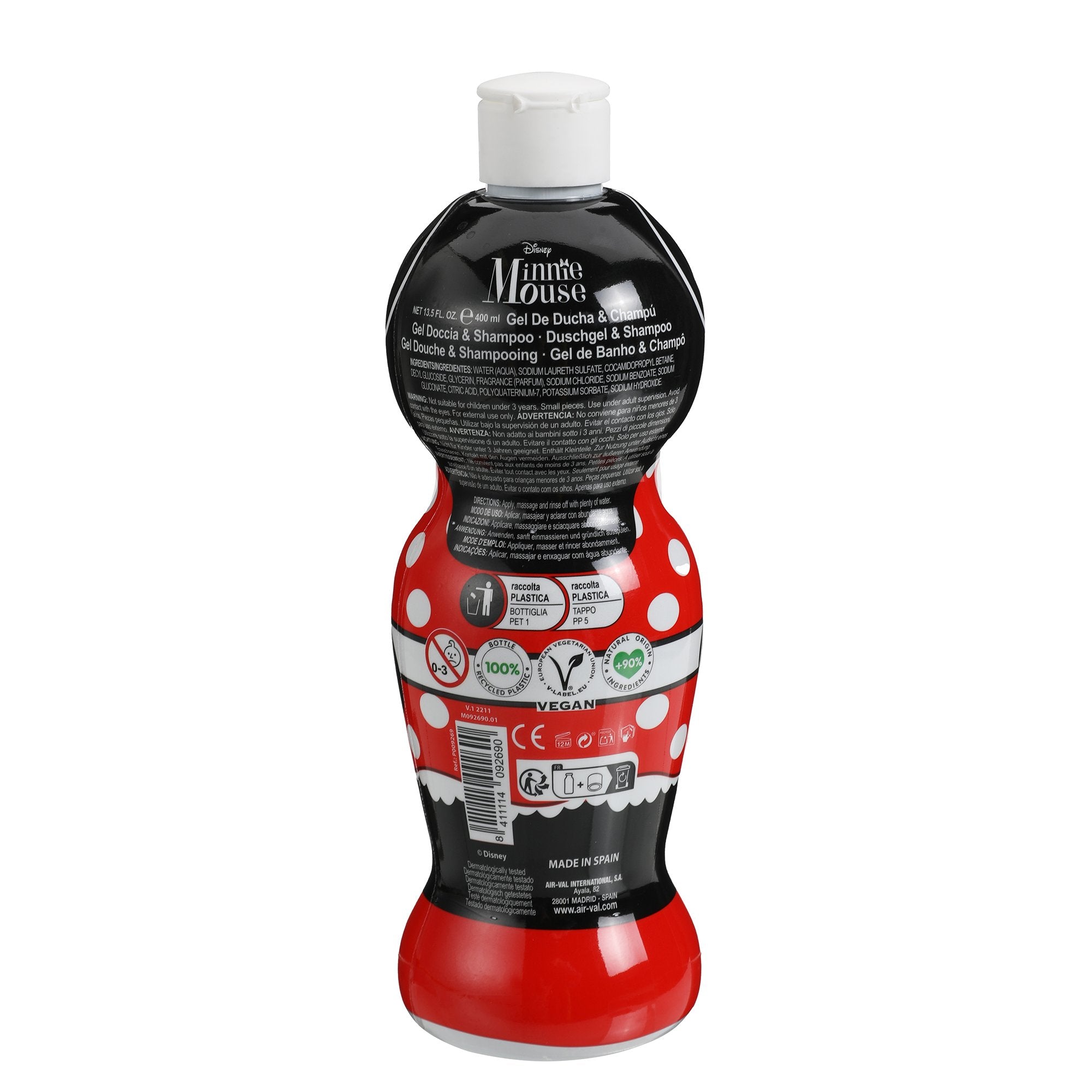 Disney Minnie gel douche et shampoing 2en1 enfant