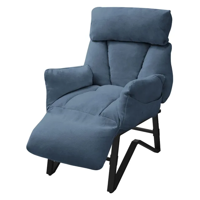 ECD Germany fauteuil relaxation lin bleu dossier réglable