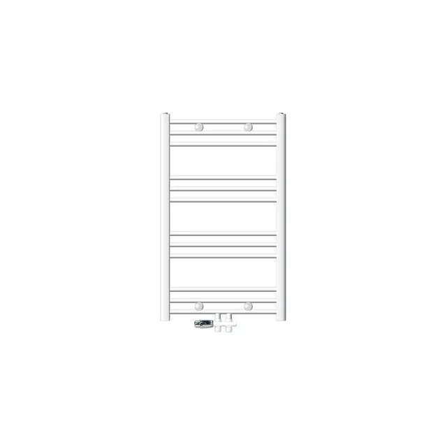 ECD Germany Sahara sèche-serviettes 600x800 blanc avec vanne