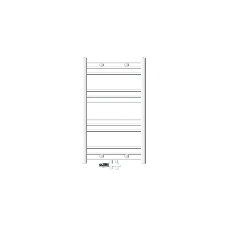 ECD Germany Sahara sèche-serviettes 600x800 blanc avec vanne