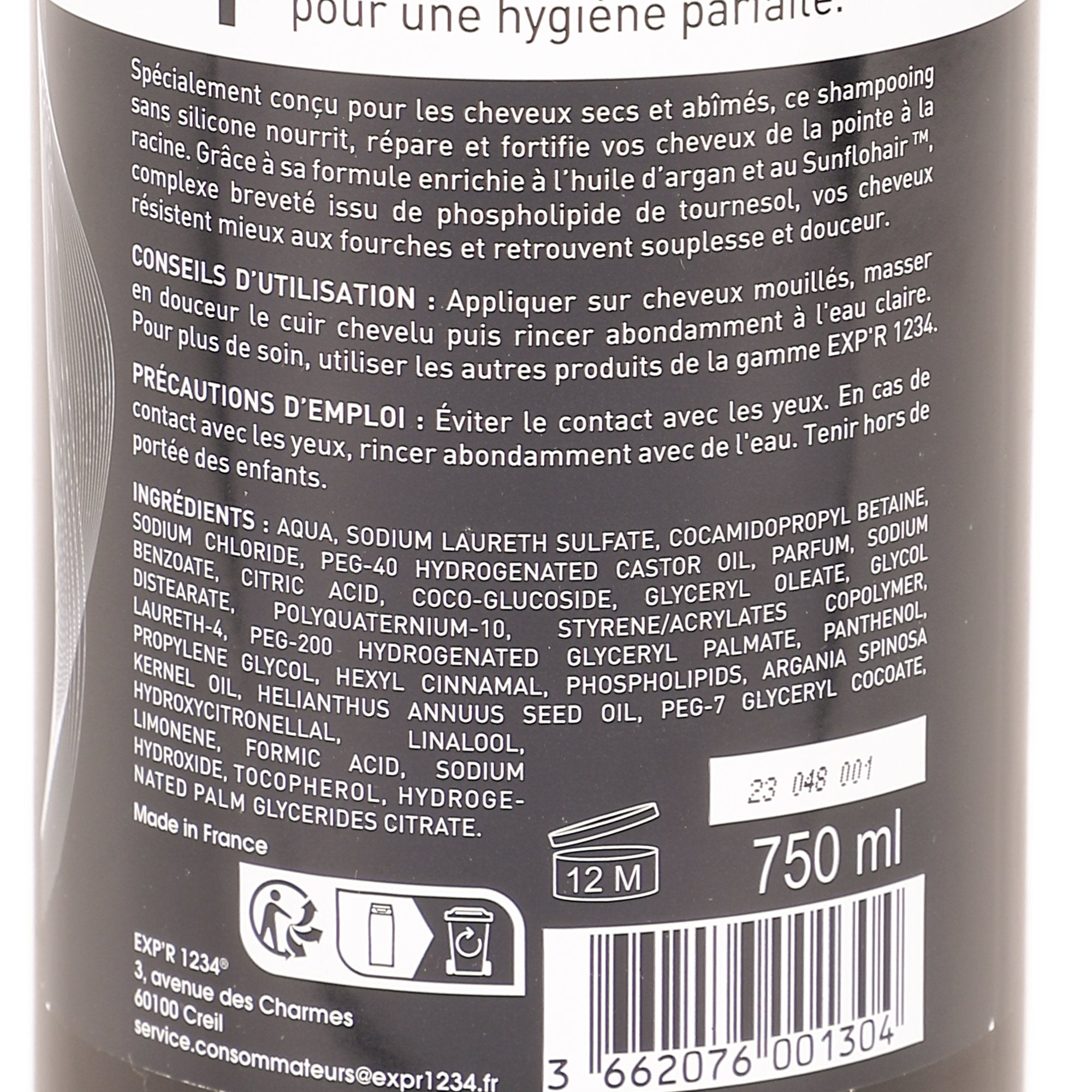 Shampoing Perfect Repair cheveux secs shampoing