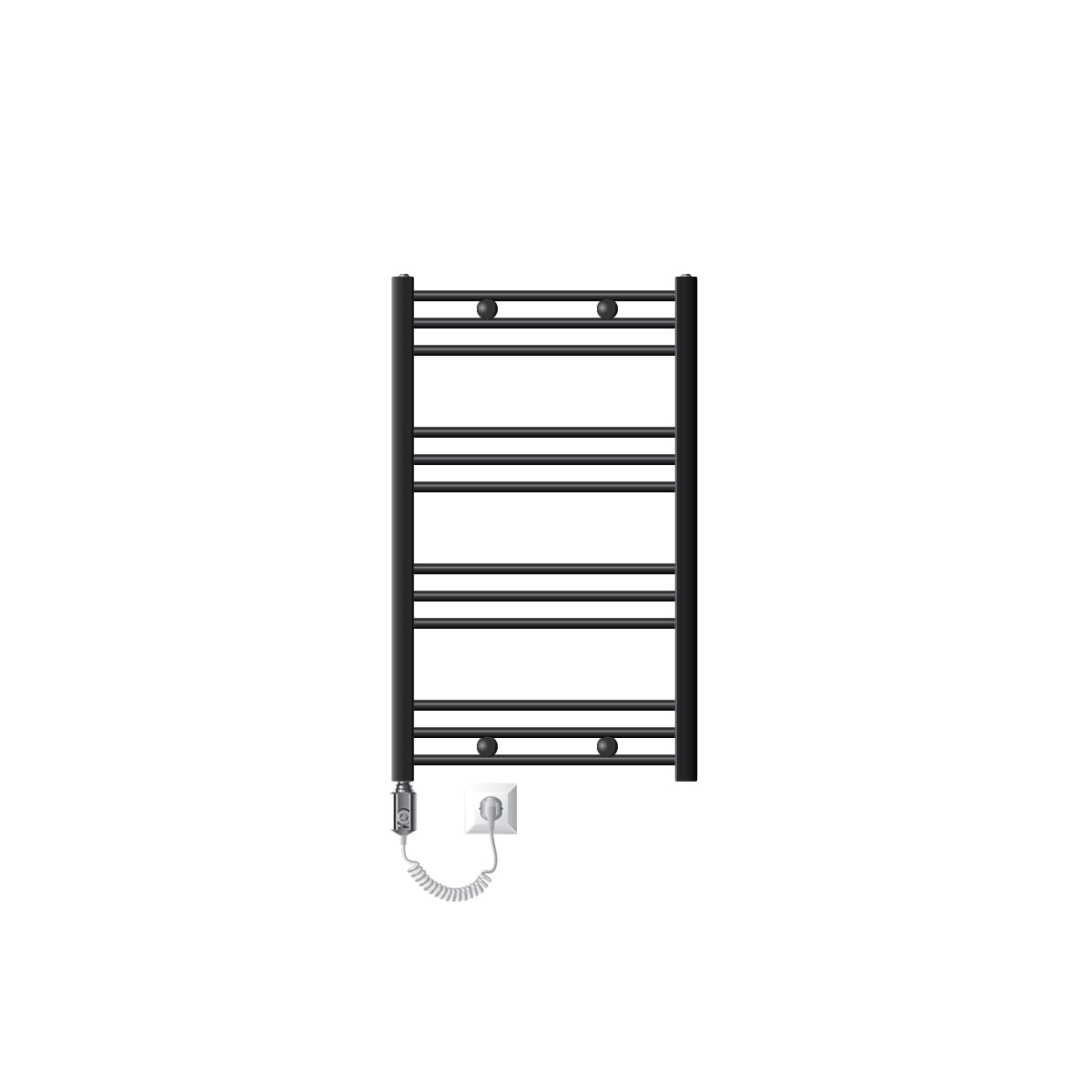 ECD Germany LuxeBath sèche-serviettes 600x800 anthracite 300W