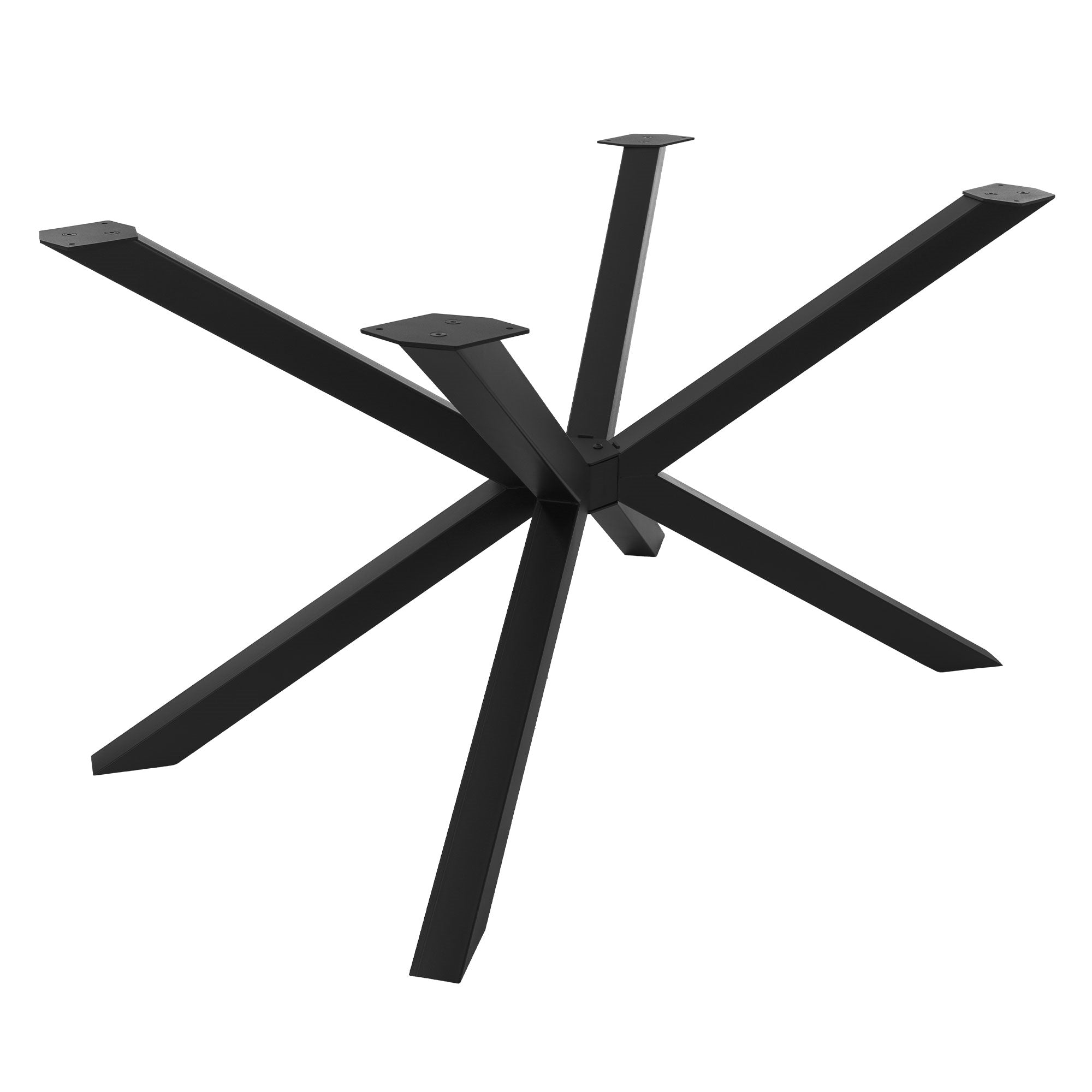 ML-Design Spider pieds de table acier noir 120x78x72 cm