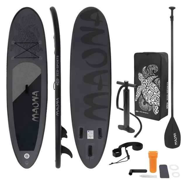ECD Germany Maona paddle gonflable noir 308 cm + pompe