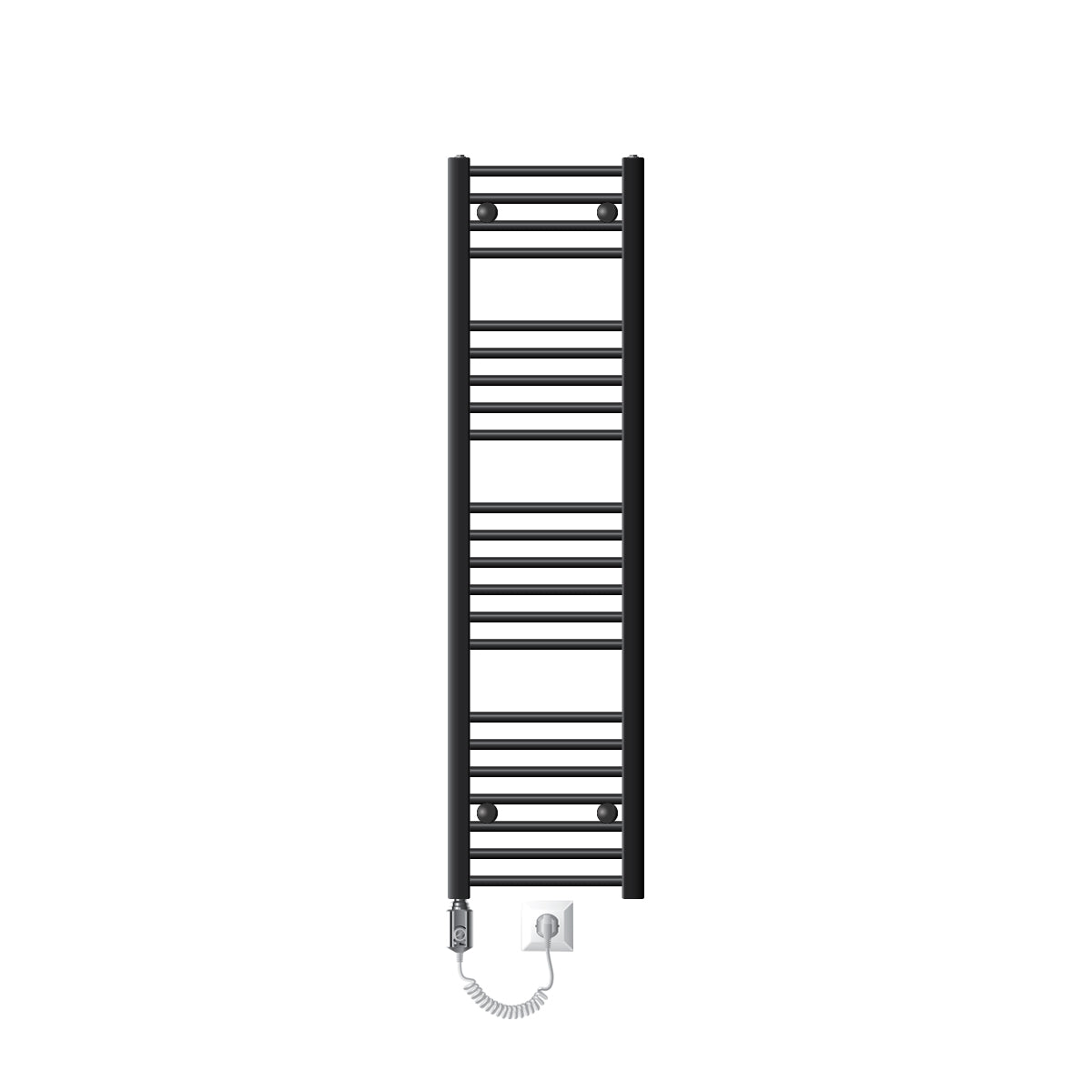 ECD Germany LuxeBath radiateur électrique anthracite 900W 300x1400