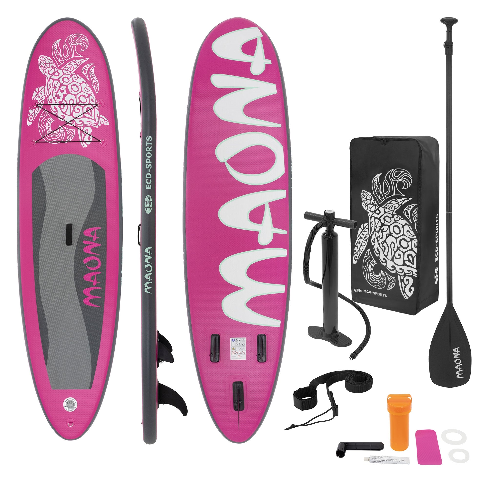 ECD Germany Maona paddle gonflable gris 308 cm PVC