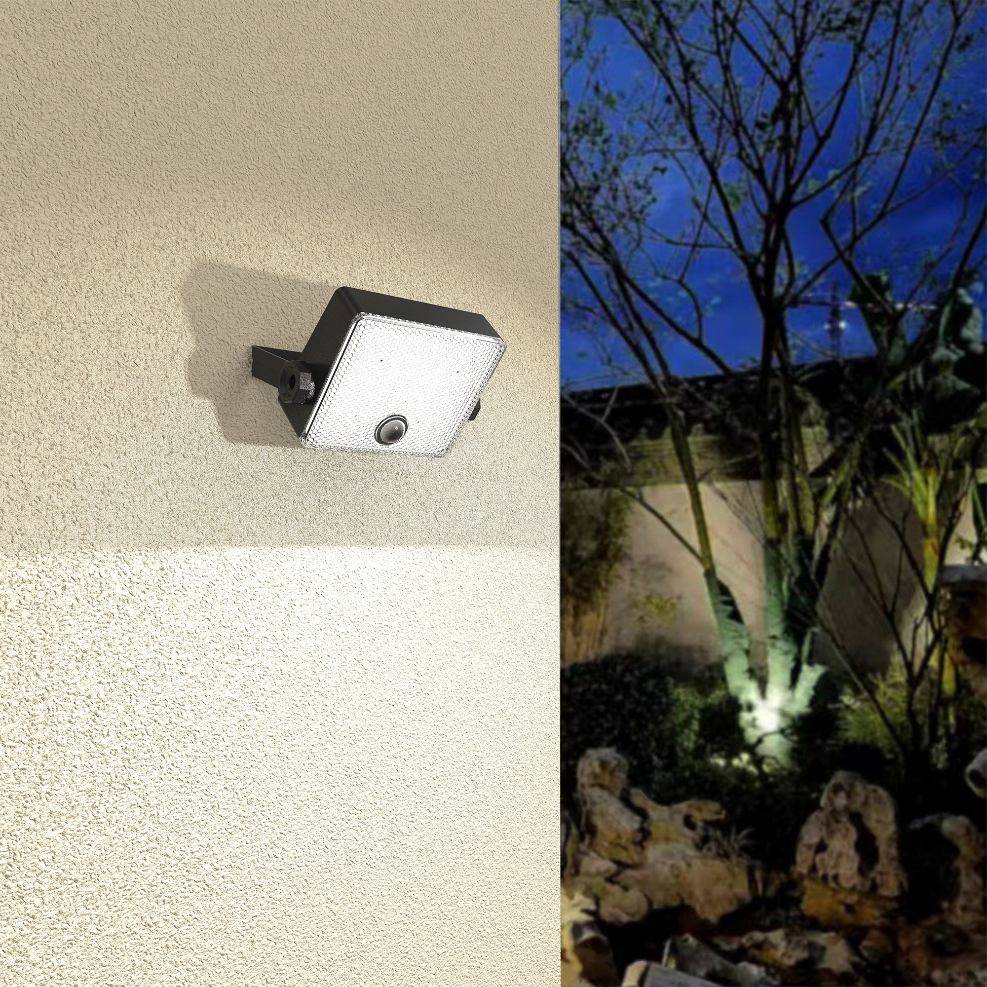 Red Deco Flicky projecteur solaire mural LED blanc froid H15cm