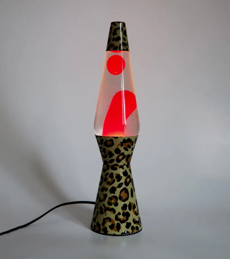 L'avant gardiste Déco lumineuse lampe à lave léopard salon