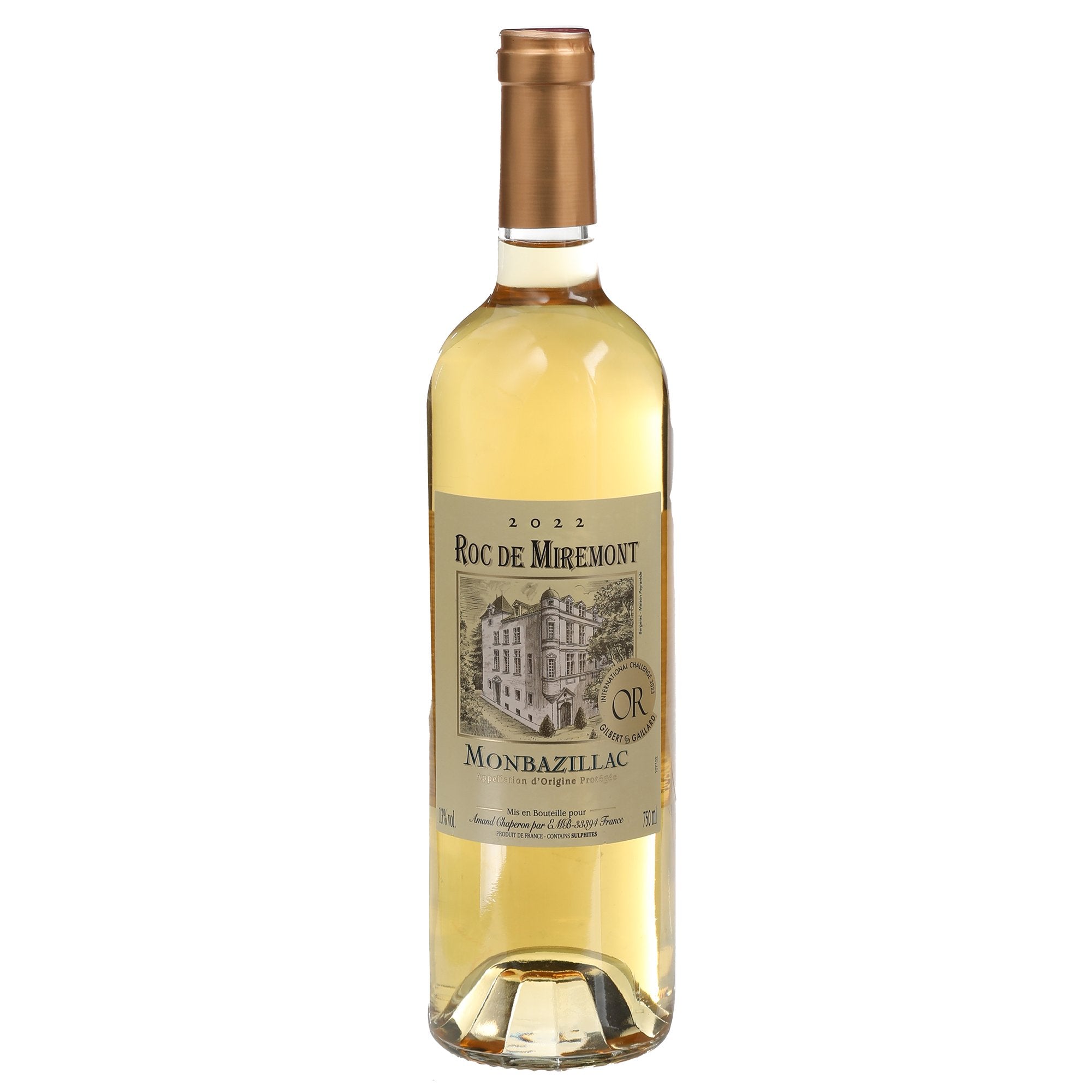 Roc de Miremont Monbazillac 2022 vin blanc 75 cl