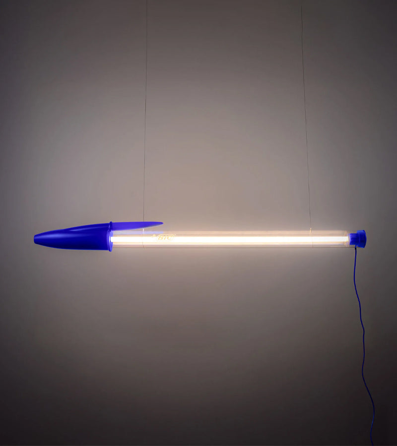 L'avant gardiste Lampe BIC x Seletti Bleu XXL design