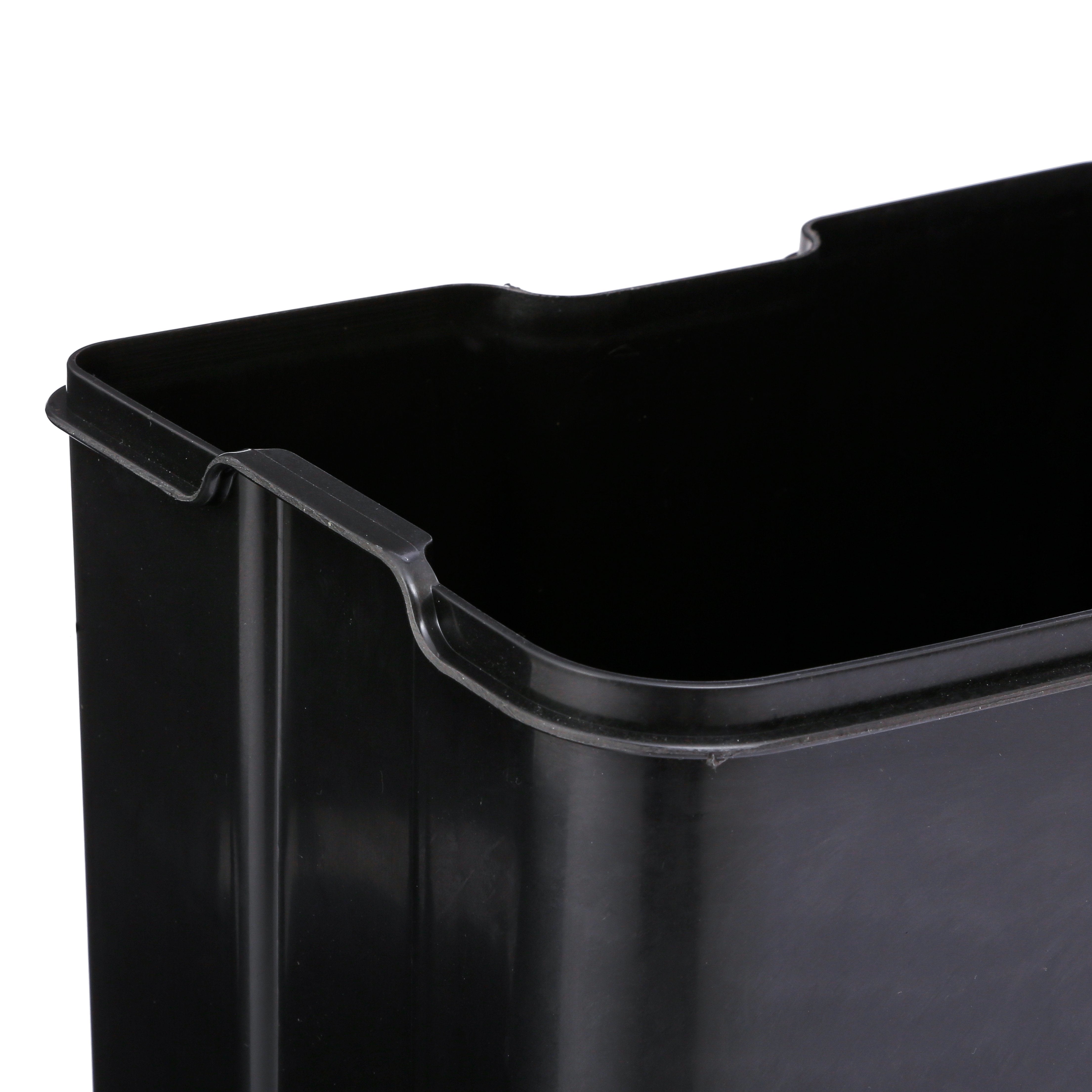 Stokomani Maison poubelle Ariane métal noir 30L cuisine