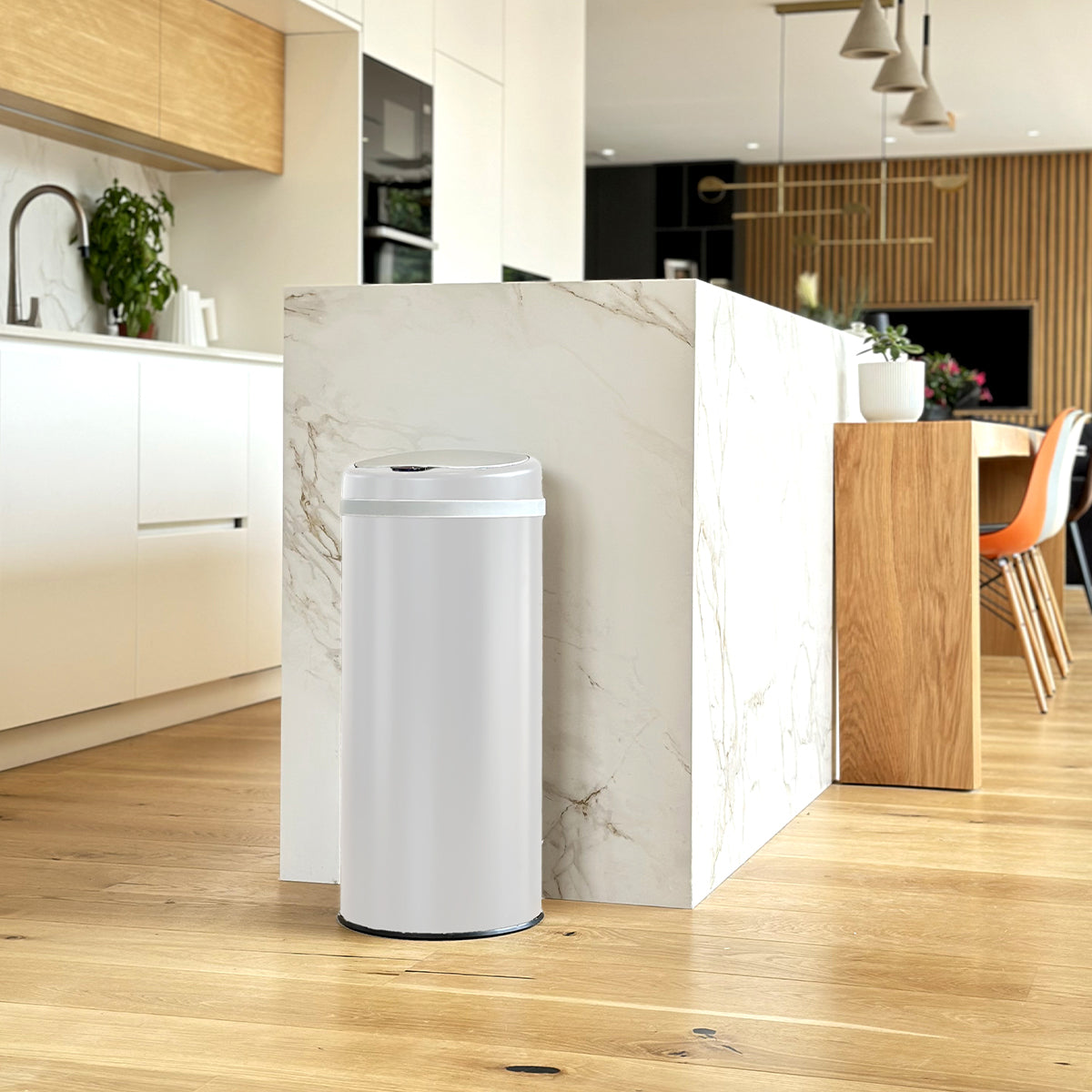 Red Deco Soho 42L poubelle cuisine automatique blanc inox