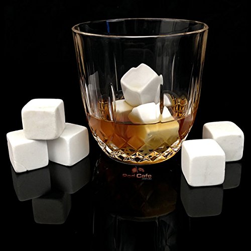 Shop-Story Lot 9 Pierres à Whisky Blanches Pochette Froid Sans Dilution