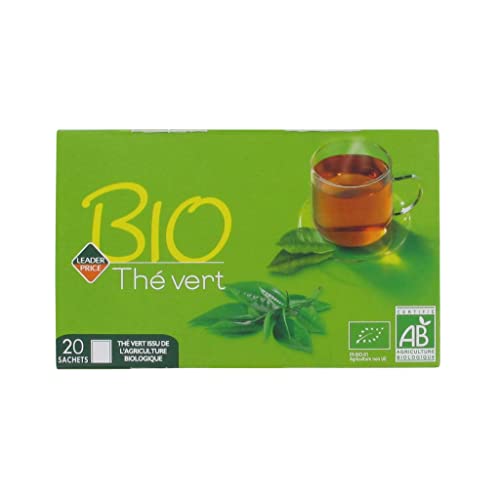 Leader Price Thé vert Bio lot 10x40g