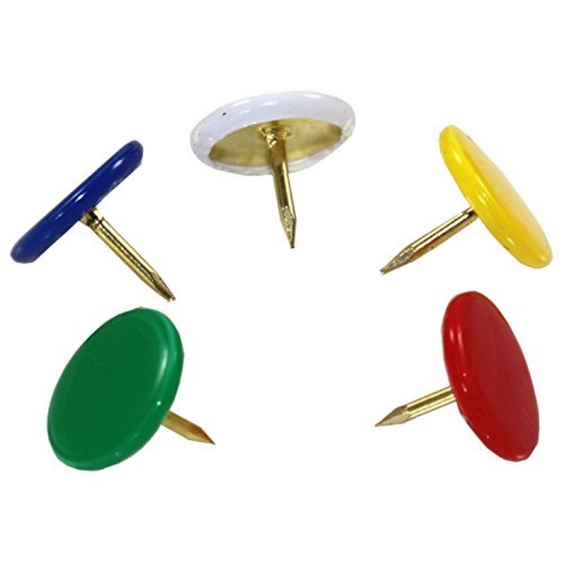 Safe Tool Fournitures de bureau punaises couleur sachet 100