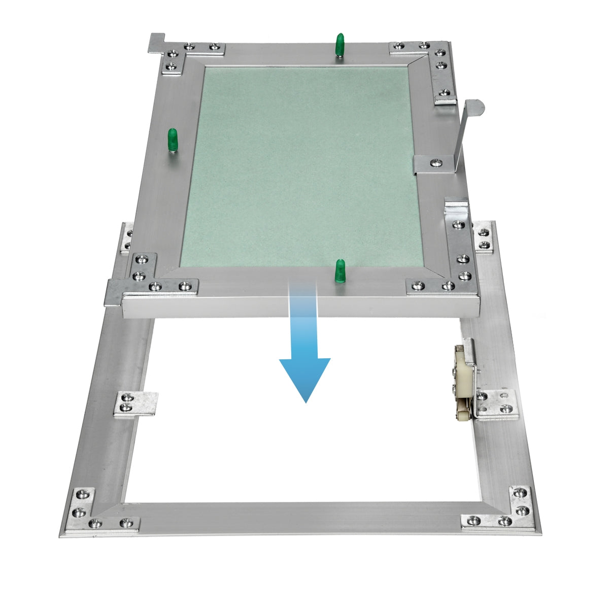 ECD Germany Trappe Visite Placo 150x200 mm Alu à Peindre