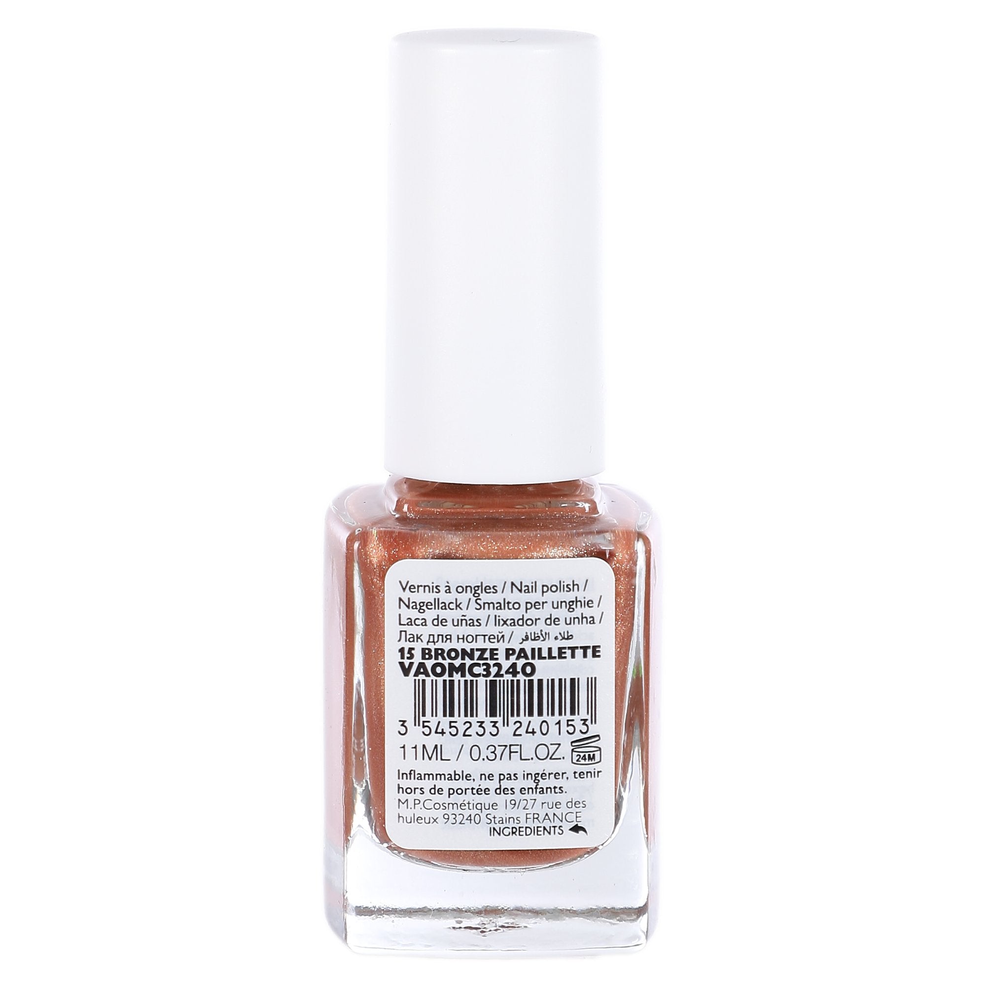 Miss Cop vernis à ongle bronze pailleté