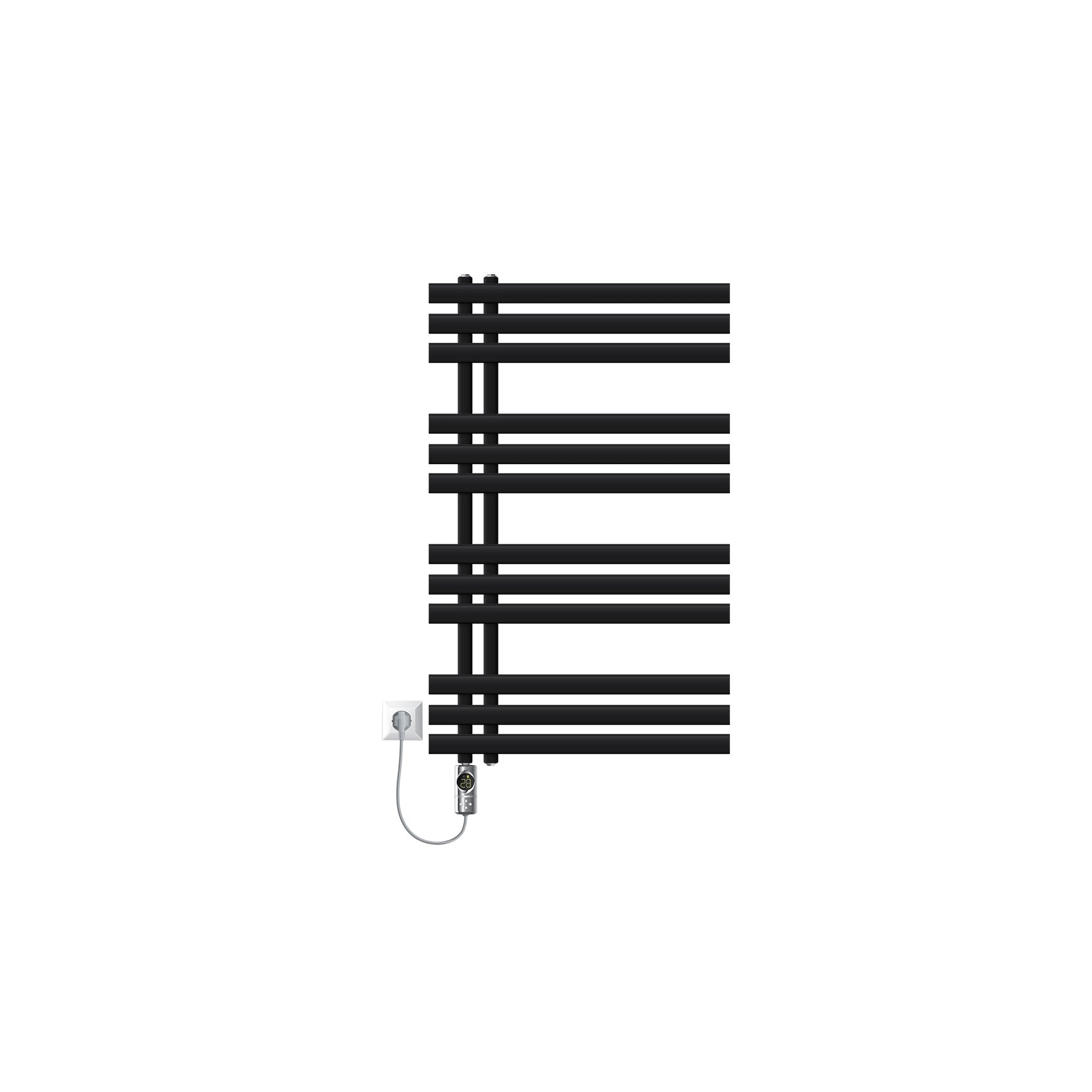 ECD Germany Heizungen sèche-serviettes noir mat 600x1000 600W