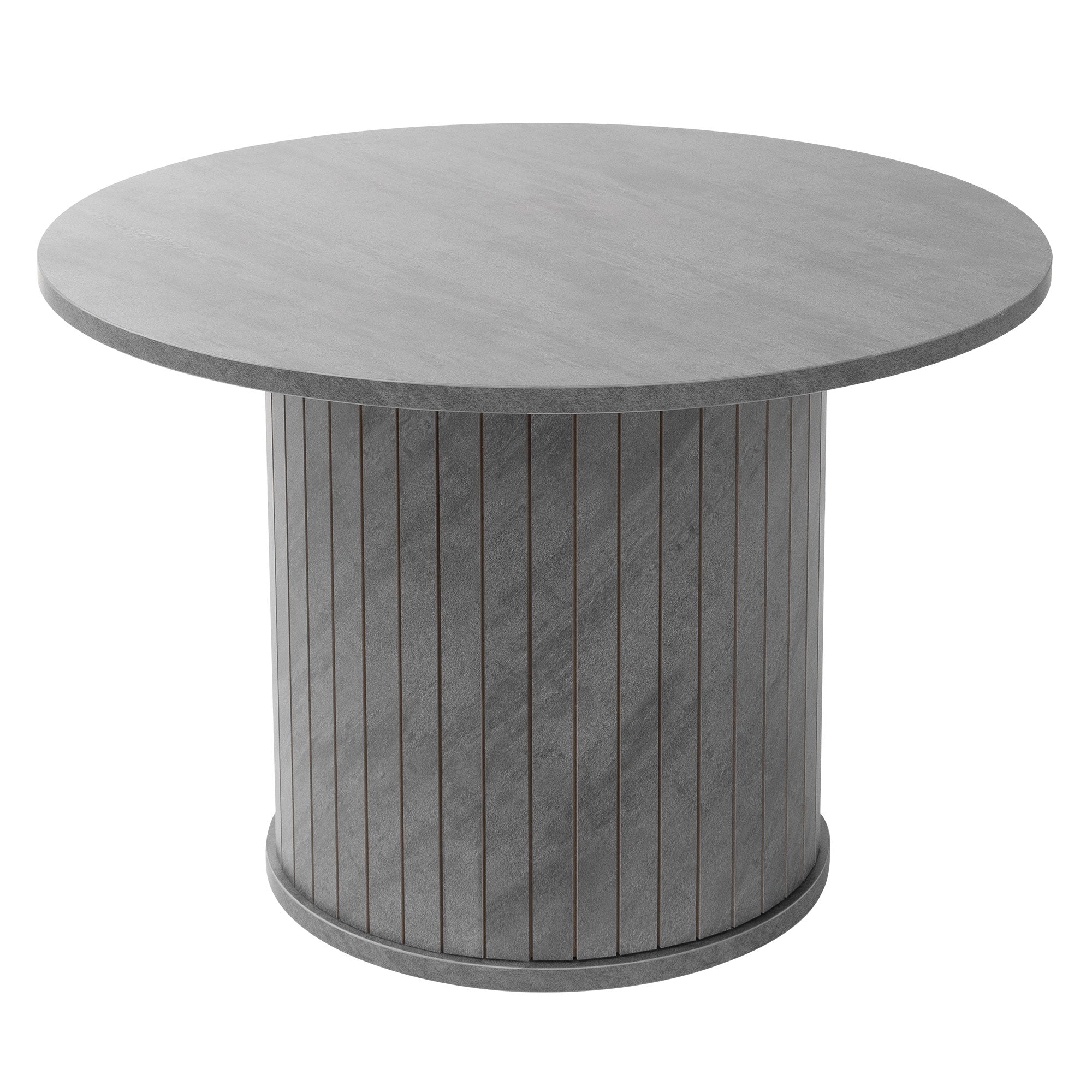 ECD Germany Möbel Table basse ronde Ø60 gris béton