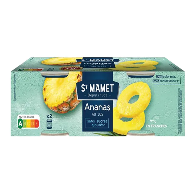 Stokomani ananas en tranches conserve lot de 2
