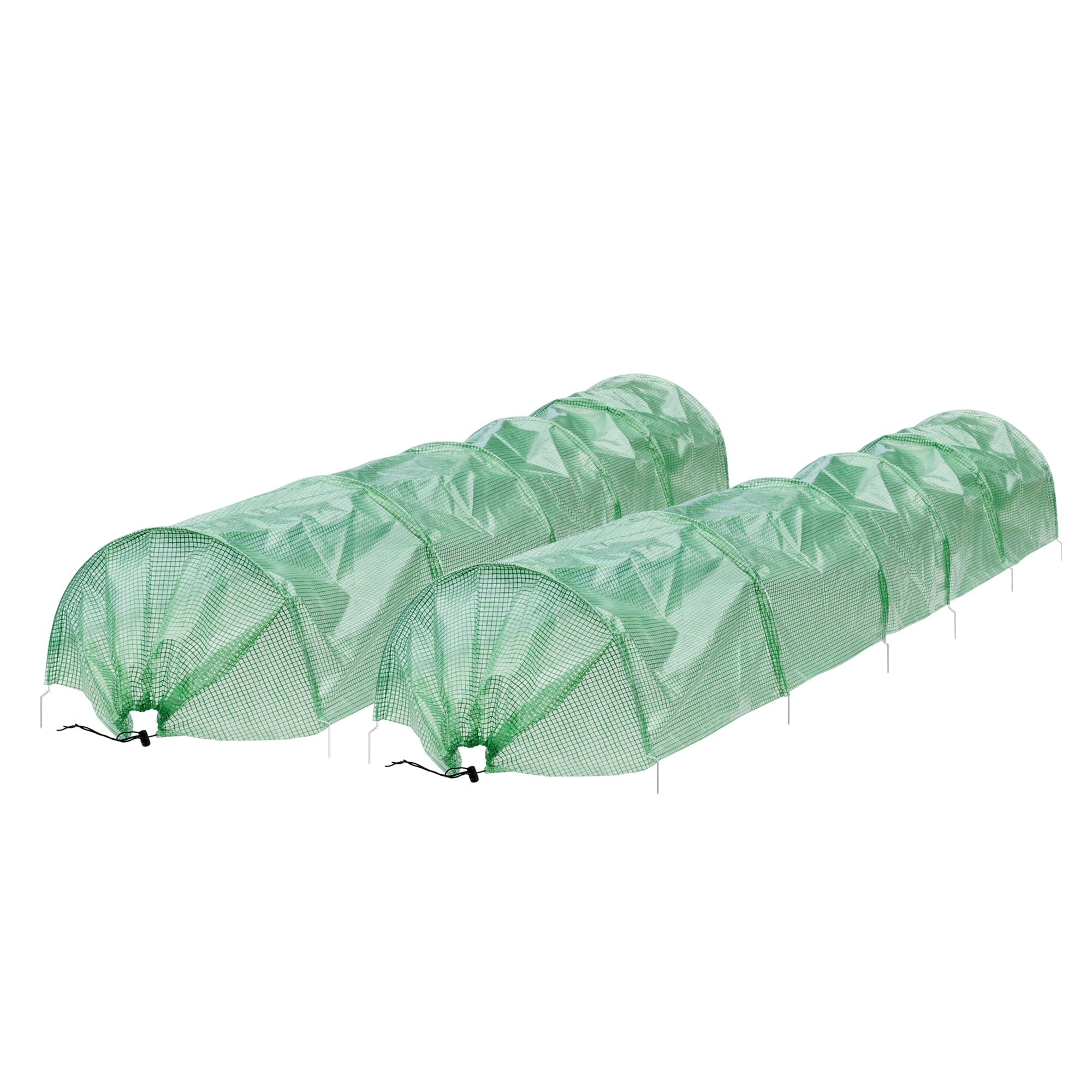 ECD Germany Garten tunnel serre 300x55x35 cm bâche PE